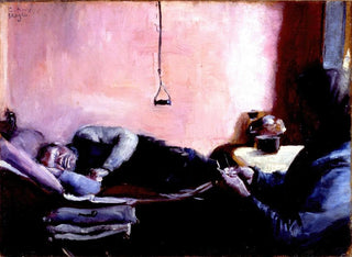 La sieste de l'après-midi de Niels Gaihede - Christian Krohg — Ansicht des Kunstwerks