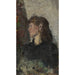 Reproduktion des Gemäldes Portrait der Malerin Oda Krohg - Christian Krohg