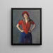 Portrait des Künstlers Oda Krohg b. Lasson - Christian Krohg — gerahmtes Bild an der Wand