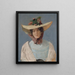 Portrait der Schauspielerin Agnès Mowinckel - Christian Krohg — gerahmtes Bild an der Wand