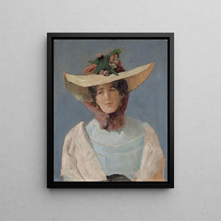 Christian Krohg - Portrett av skuespillerinnen Agnes Mowinckel.webp