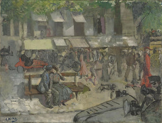 Szene einer Straße in Paris - Christian Krohg — Ansicht des Kunstwerks