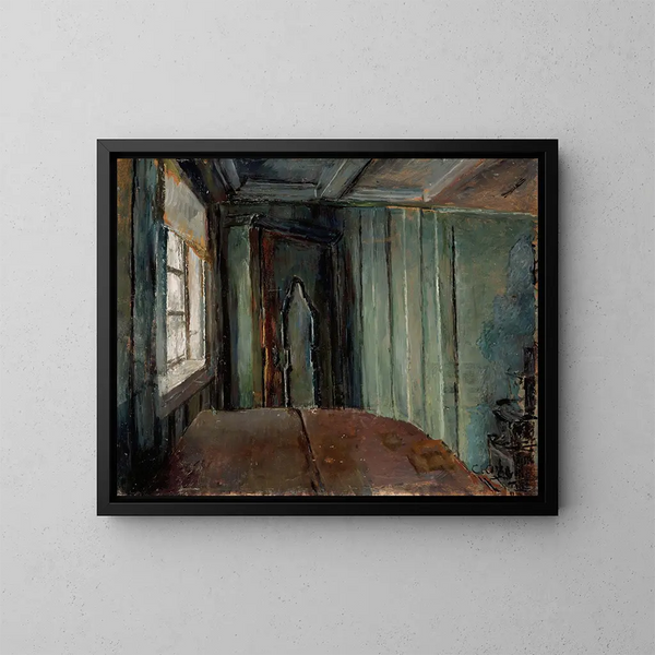 Die grüne Halle - Christian Krohg — gerahmtes Bild an der Wand