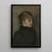 Junge Frau - Christian Krohg — gerahmtes Bild an der Wand