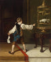 Junge mit schwarzen Schuhen und Kakadu - Christian Ludwig Bokelmann — Ansicht des Kunstwerks