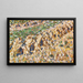 Heuhaufen im Feld - Christian Rohlfs — gerahmtes Bild an der Wand