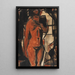 Nacktes weibliches stehendes - Christian Rohlfs — gerahmtes Bild an der Wand