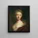 Portrait einer Dame - Christian Seybold — gerahmtes Bild an der Wand