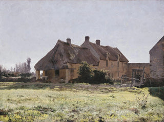 Studie eines französischen Bauernhofs für die Ferme Venoix 1881 - Christian Skredsvig — Ansicht des Kunstwerks