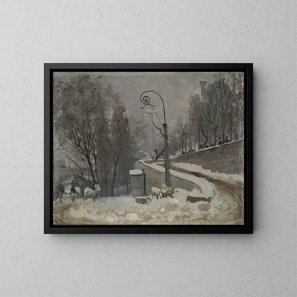 Winter in Paris - Christian Skredsvig — gerahmtes Bild an der Wand