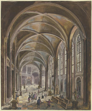 Christian Stcklin - Blick In Ein Kircheninneres Mit Gotischen Fenstern Und Barockausstattung.webp