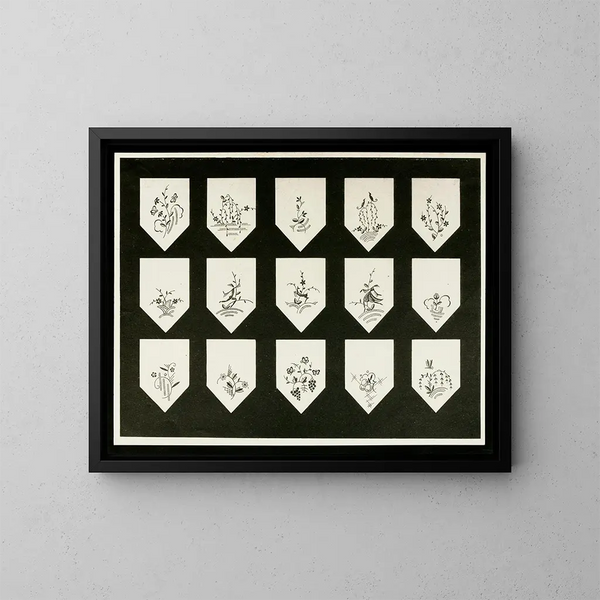 Formen von Schmuckapplikationen für die Oberfläche Pl 46 - Christian Stoll — gerahmtes Bild an der Wand