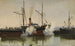Dampf im Hafen von Aarhus - Christian Vigilius Blache — Ansicht des Kunstwerks