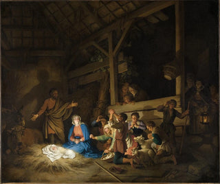 L'Adoration des bergers - Christian Wilhelm Ernst Dietrich — Ansicht des Kunstwerks