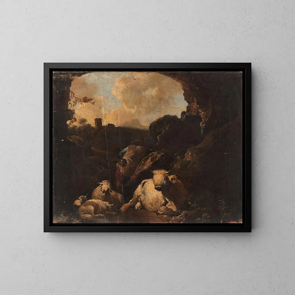 Niederländische Geschichte - Christian Wilhelm Ernst Dietrich — gerahmtes Bild an der Wand