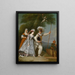 Ein eleganter Gentleman in der Rolle des Pierrot - Christian Wilhelm Ernst Dietrich — gerahmtes Bild an der Wand