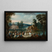 Festivitäten in einem Park - Christian Wilhelm Ernst Dietrich — gerahmtes Bild an der Wand