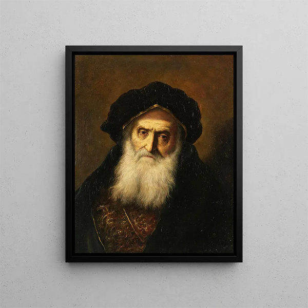 Portrait eines alten Juden - Christian Wilhelm Ernst Dietrich — gerahmtes Bild an der Wand
