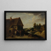 Szene des Landlebens - Christian Wilhelm Ernst Dietrich — gerahmtes Bild an der Wand