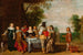 Gesellschaft am Tisch in einem Park - Christoffel Jacobsz van der Lamen — Ansicht des Kunstwerks