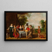 Gesellschaft am Tisch in einem Park - Christoffel Jacobsz van der Lamen — gerahmtes Bild an der Wand