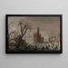 Winterlandschaft mit Schlittschuhläufern und imaginärem Schloss - Christoffel van den Berghe — gerahmtes Bild an der Wand