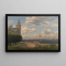 Blick auf die schwedische Küste von den Mauern des Schlosses Kronborg - Christoffer Wilhelm Eckersberg — gerahmtes Bild an der Wand