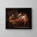 Alexandre der Große auf seinem Sterbebett - Christoffer Wilhelm Eckersberg — gerahmtes Bild an der Wand