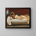 Modell liegend - Christoffer Wilhelm Eckersberg — gerahmtes Bild an der Wand