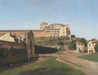 Porta Angelica und Teil des Vatikans - Christoffer Wilhelm Eckersberg — Ansicht des Kunstwerks