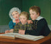 Portrait der Kinder von CF Holms: Adam, Vilhelm, Pauline, Frederikke und Johan Chr Julius - Christoffer Wilhelm Eckersberg — Ansicht des Kunstwerks