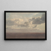 Studie der Wolken über dem Meer - Christoffer Wilhelm Eckersberg — gerahmtes Bild an der Wand