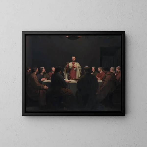 Der letzte Abendmahl - Christoffer Wilhelm Eckersberg — gerahmtes Bild an der Wand