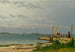 Vue vers Koster depuis le quai à Kallehave - Christoffer Wilhelm Eckersberg — Ansicht des Kunstwerks