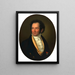 Portrait eines Gentlemans - Christoph Frank — gerahmtes Bild an der Wand