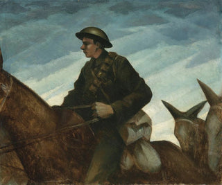 Eine Mannschaft Esel - Christopher R W Nevinson — Ansicht des Kunstwerks