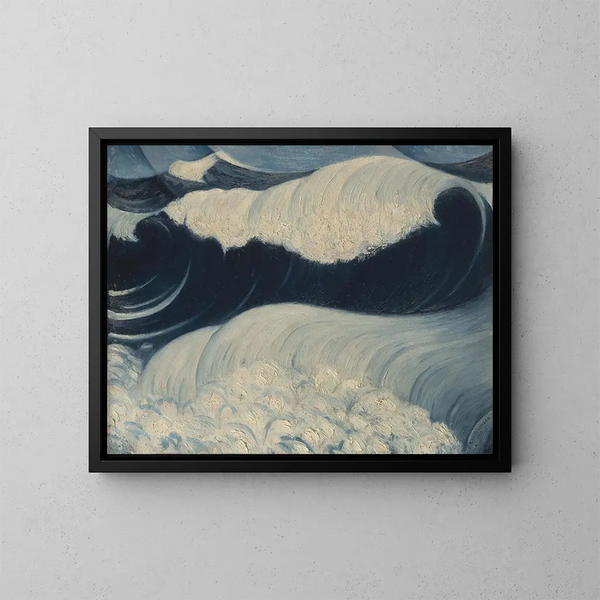 Die Welle - Christopher R W Nevinson — gerahmtes Bild an der Wand