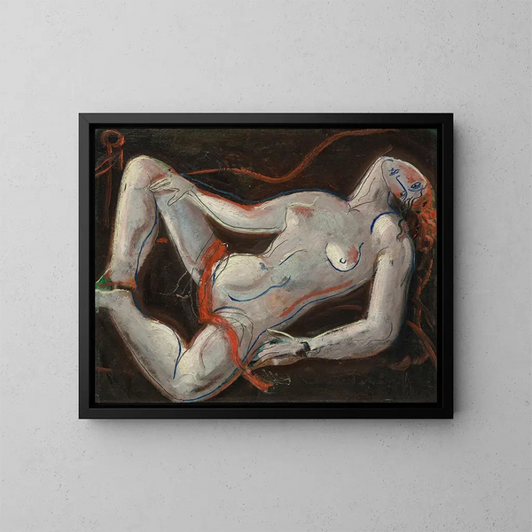 Akt - Christopher Wood — gerahmtes Bild an der Wand
