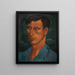 Portrait eines jungen Mannes - Christopher Wood — gerahmtes Bild an der Wand