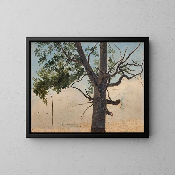 Einsamer Baum - Chrystian Breslauer — gerahmtes Bild an der Wand