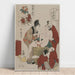 Reproduktion des Gemäldes Chushingura - Akt X des Treasures der Loyalität - Kitagawa Utamaro