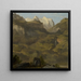 Chutes de Reichenbach et le Wetterhorn - Jakob Christoph Miville — gerahmtes Bild an der Wand
