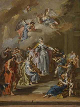 Circle Of Francesco Pittoni - Saint Elizabeth Of Portugal Distributing Alms.webp