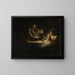 Eine Innenszene mit der Heiligen Familie am Tisch - Kreis von Jean-Honoré Fragonard — gerahmtes Bild an der Wand