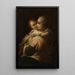 Reproduktion des Gemäldes Mutter und Kind - Kreis von Jean-Honoré Fragonard