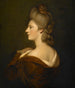 Portrait einer Frau, vermutlich Mme James Fox - Kreis von Joshua Reynolds — Ansicht des Kunstwerks