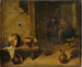 Innentaverlegemälde mit Bauern beim Essen im Hintergrund - Kreis von David Teniers dem Jüngeren — Ansicht des Kunstwerks