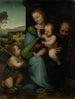 Die Heilige Familie mit dem Kind Johannes der Täufer - Kreis von Fra Bartolommeo — Ansicht des Kunstwerks