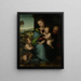 Die Heilige Familie mit dem Kind Johannes der Täufer - Kreis von Fra Bartolommeo — gerahmtes Bild an der Wand