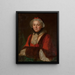 Portrait de Marie Leczinska, reine de France - Cercle de François Hubert Drouais — gerahmtes Bild an der Wand